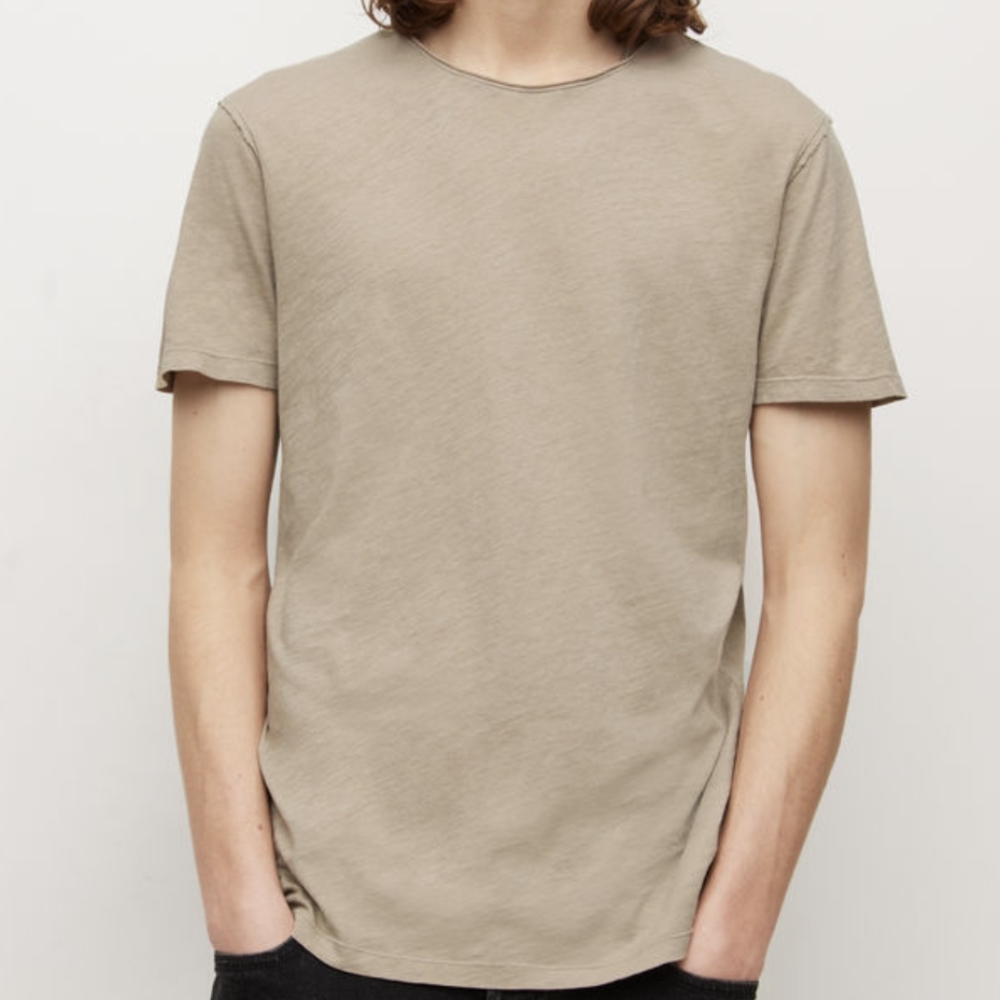 EUC AllSaints Tee, Beige, Medium